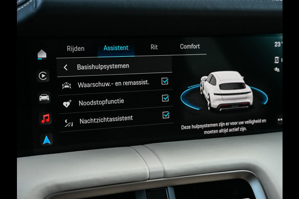 Porsche Taycan Sport Turismo 4S 79 kWh | Panoramdak | Bose | HUD | Camera | Night Vision | Carbon Interieur | Sport Chrono | Achterasbesturing | 14-Wegs Memory Seats | Stoelverwarming V+A | Passagiers Display |