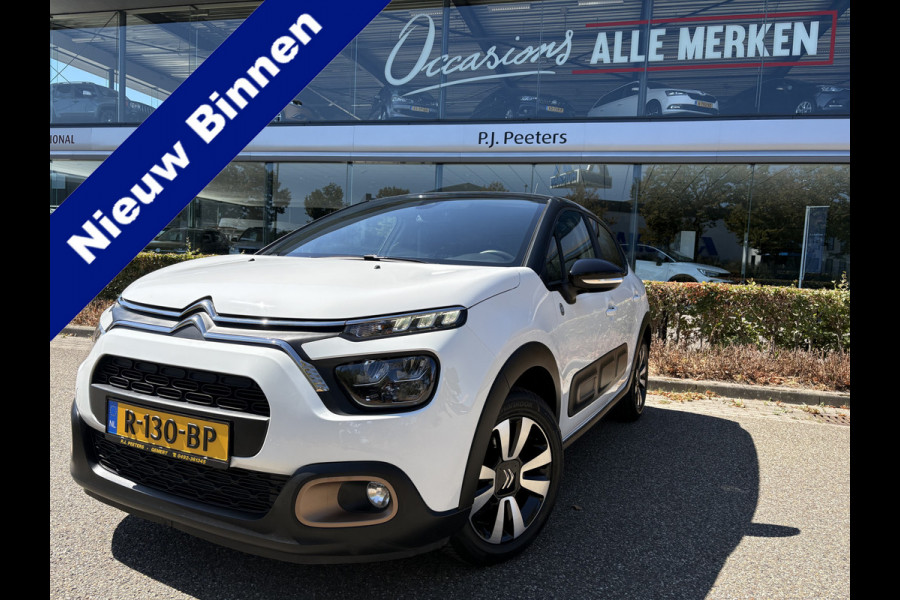 Citroën C3 1.2 PureTech C-Series Airco - Apple carplay - Bluetooth - Cruise control - Licht metalen velgen 16 inch - Navigatiesysteem - Radio - Stuur multifunctioneel - Led verlichting - Mistlampen - Start/stop systeem - Elektrische ramen - Extra getint glas achter