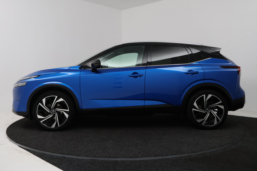 Nissan QASHQAI 1.3 MHEV Xtronic Tekna Plus (PANO, TREKHAAK, CAMERA, STUUR-/STOELVERWARMING, ELEKT. STOELEN, MEMORY)