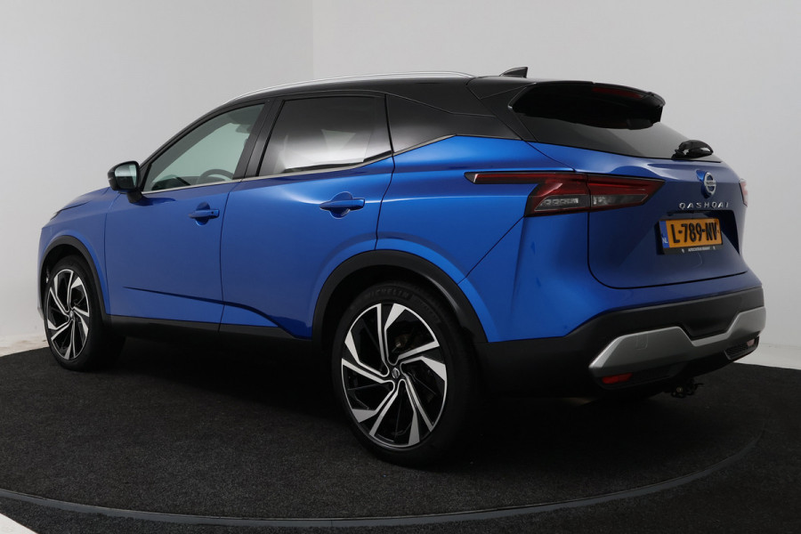 Nissan QASHQAI 1.3 MHEV Xtronic Tekna Plus (PANO, TREKHAAK, CAMERA, STUUR-/STOELVERWARMING, ELEKT. STOELEN, MEMORY)