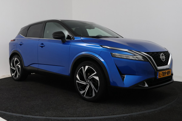 Nissan QASHQAI 1.3 MHEV Xtronic Tekna Plus (PANO, TREKHAAK, CAMERA, STUUR-/STOELVERWARMING, ELEKT. STOELEN, MEMORY)