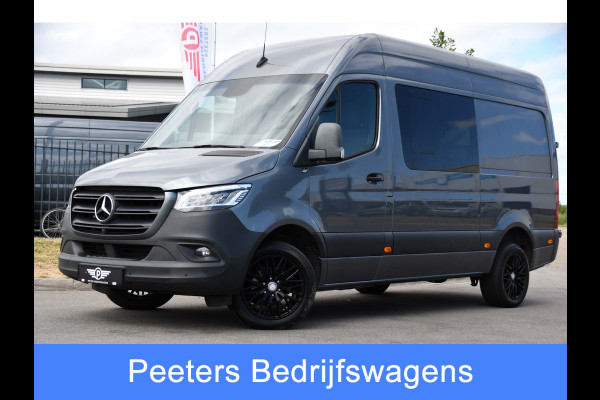 Mercedes-Benz Sprinter 319 V6 3.0 CDI L2H2 DC PB Edition 360 Camera, Cruise, Carplay, Automaat, LED, Stoelverwarming, 10,5'' Mbux, Multimedia, Geveerde stoel, 190pk, Trekhaak, Uniek!