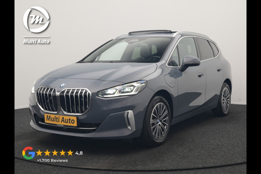 BMW 2 Serie Active Tourer 225e xDrive Luxury Line PHEV 245pk Dealer O.H | Trekhaak | Panodak | Adaptive Cruise | Lederen Sportstoelen Massage & Memory | Stoelen & Stuur Verwarmd | Blis | Sfeerverlichting | Apple Carplay | Widescreen Navigatie | Plug In Hybrid |