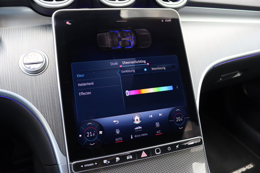 Mercedes-Benz C-Klasse Estate 300 e AMG Line | Distronic | Panoramadak | Memory | Surround Camera | Verwarmd Stuurwiel | Carplay | Sfeerverlichting Premium |