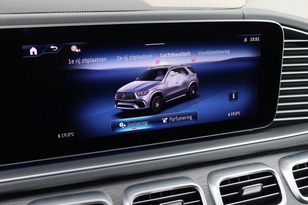 Mercedes-Benz GLE AMG 53 Hybrid 4MATIC+ | Luchtvering | Comfortpakket+ Achter | MBUX Tablet | Panoramadak | Trekhaak | Burmester | Memory | Surround Camera | HUD | Keyless Go | Nappa Leder | Augmented Reality |