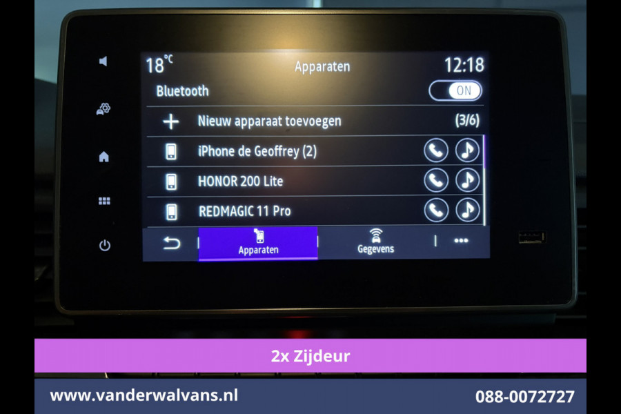 Renault Trafic 2.0 dCi 131pk L2H1 Euro6 Airco | 2x zijdeur | LED | Apple Carplay | Cruisecontrol Parkeersensoren, Bijrijdersbank, 2500kg trekvermogen
