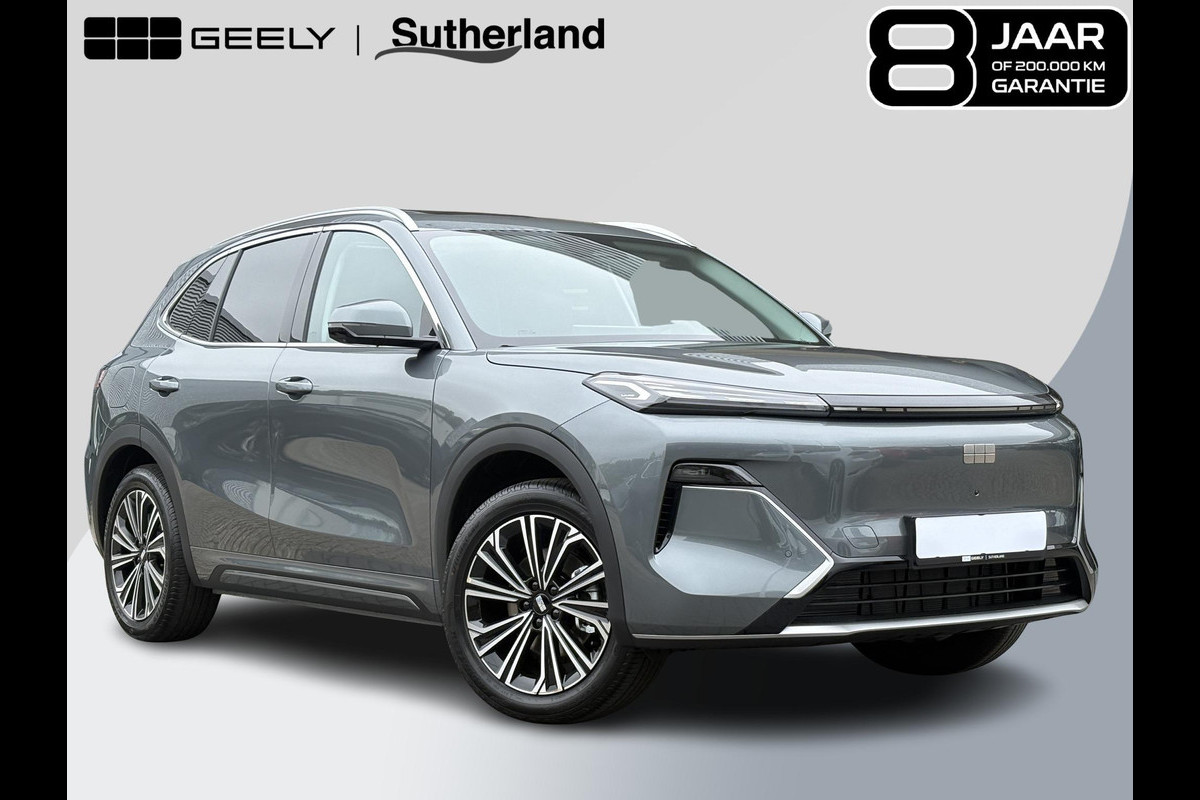 GEELY Starray EM-i 1.5 Max+ 262 PK | Panorama | Stoelen voor & achter verwarmd | Memory Seats | 360 Camera | 19 Inch LMV | 136km elektrisch bereik