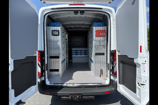 Ford Transit 350 2.0 TDCI 130 PK / L3H2 / 2x SCHUIFDEUR / SORTIMO INRICHTING / IMPERIAAL / 2.8 TONS TREKHAAK / 3-ZITS / CRUISE