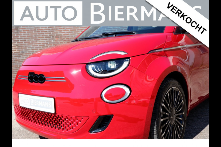 Fiat 500E La Prima 42 kWh / INCL. 12 mnd BOVAG / JBL-Speakers / Camera