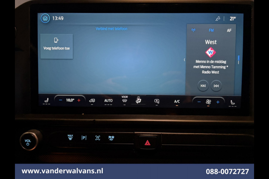 Ford Transit Custom 2.0 TDCI 136pk L1H1 Euro6 Airco | Camera | Apple Carplay | LED | Cruisecontrol Android Auto, Verwarmde voorruit, Stoelverwarming, Parkeersensoren, Bijrijdersbank, 2740kg trekvermogen