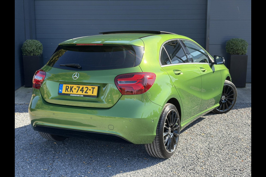 Mercedes-Benz A-Klasse 160 Ambition Automaat l Dealer Onderhouden l Pano l Carplay l Stoelverw l Navi l Halfleder l Pdc l LED l Clima l Cruise l Lm velgen l 102pk l N.A.P l Apk tot 07-2027