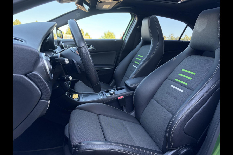 Mercedes-Benz A-Klasse 160 Ambition Automaat l Dealer Onderhouden l Pano l Carplay l Stoelverw l Navi l Halfleder l Pdc l LED l Clima l Cruise l Lm velgen l 102pk l N.A.P l Apk tot 07-2027