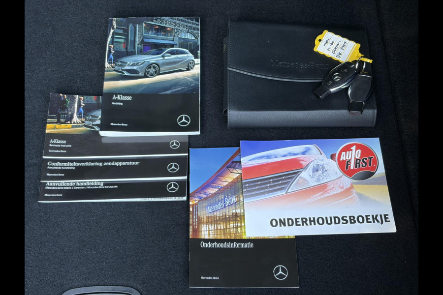 Mercedes-Benz A-Klasse 160 Ambition Automaat l Dealer Onderhouden l Pano l Carplay l Stoelverw l Navi l Halfleder l Pdc l LED l Clima l Cruise l Lm velgen l 102pk l N.A.P l Apk tot 07-2027