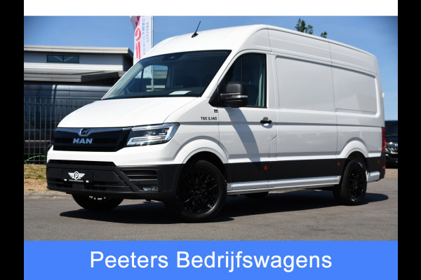 MAN TGE 3.140 35 2.0 L3H3 PB Edition FACELIFT! Camera, Adaptieve Cruise, Carplay, Stoelverwarming, LED, Automaat, 140pk, Geveerde stoel, Stoelmassage, Uniek!