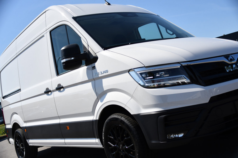 MAN TGE 3.140 35 2.0 L3H3 PB Edition FACELIFT! Camera, Adaptieve Cruise, Carplay, Stoelverwarming, LED, Automaat, 140pk, Geveerde stoel, Stoelmassage, Uniek!