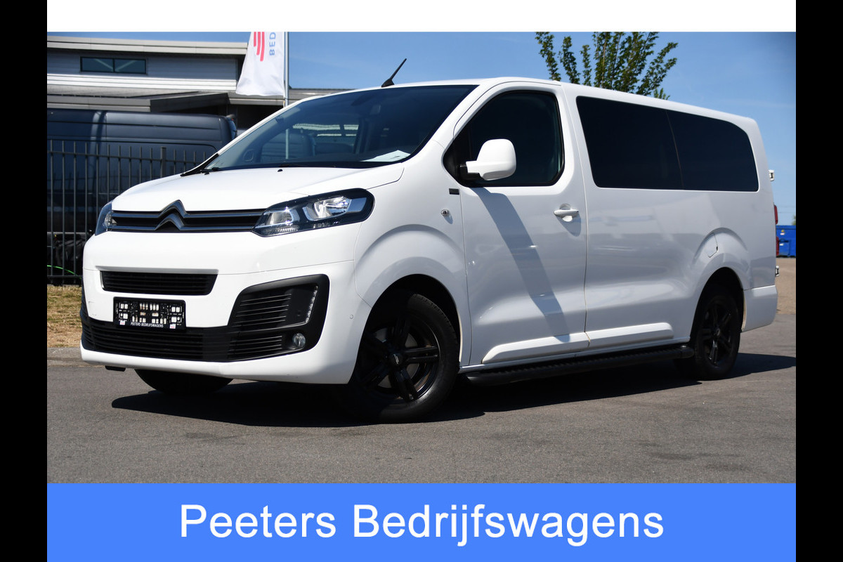 Citroën Jumpy 2.0 BlueHDI 120 L3 PB Edition Camera, Cruise, Carplay, Clima, 122pk, Trekhaak, 6 zitplaatsen, Sensoren, Multimedia, Uniek!