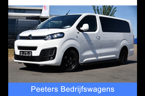 Citroën Jumpy 2.0 BlueHDI 120 L3 PB Edition Camera, Cruise, Carplay, Clima, 122pk, Trekhaak, 6 zitplaatsen, Sensoren, Multimedia, Uniek!