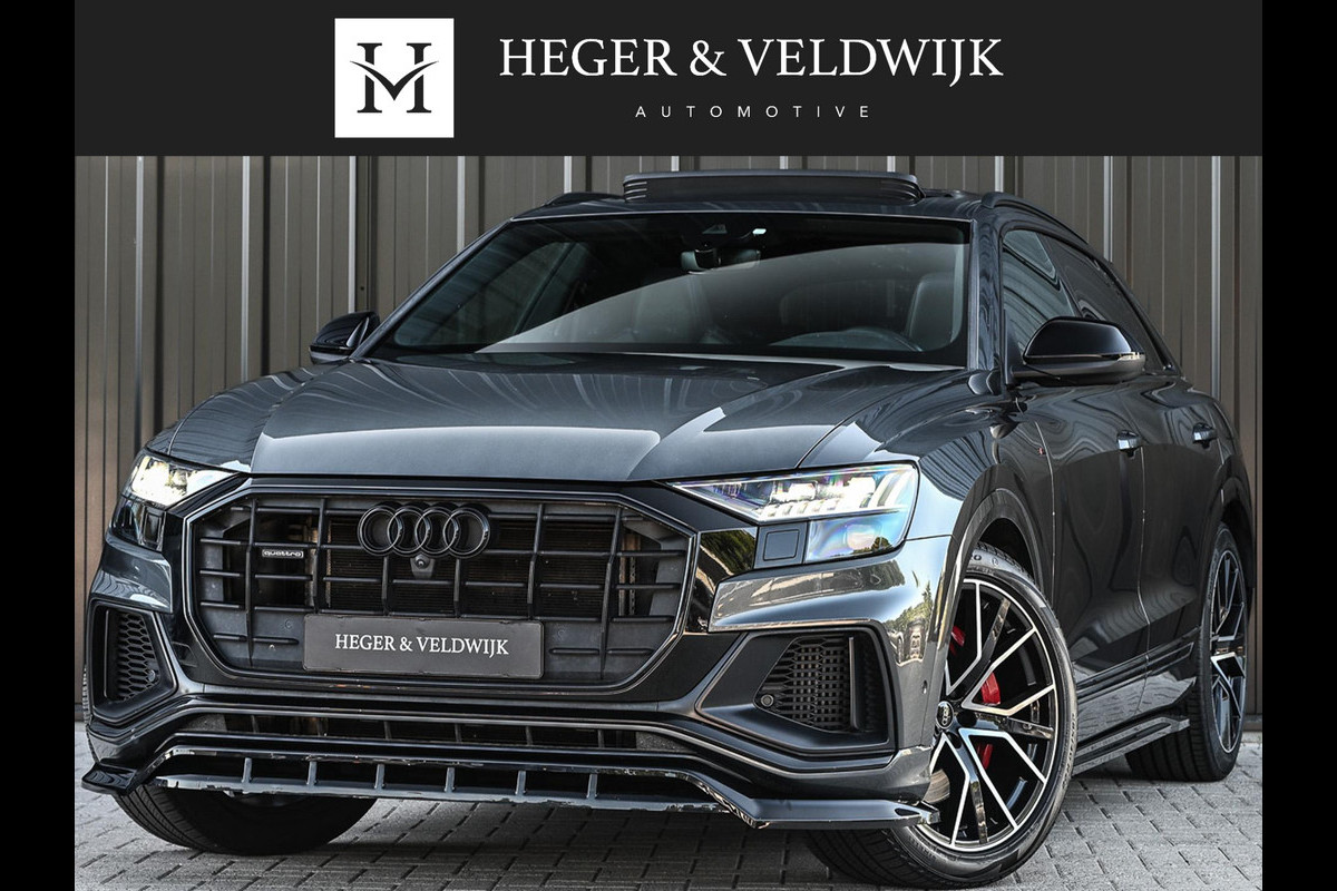Audi Q8 60 TFSI e quattro Pro Line S Competition | Panoramadak | 360 Camera | Stoelmassage + Ventilatie | Luchtvering | Ambiance Interieur | Stoelverwarming V+A | Memory Seats |