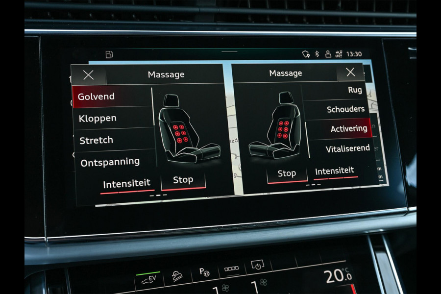 Audi Q8 60 TFSI e quattro Pro Line S Competition | Panoramadak | 360 Camera | Stoelmassage + Ventilatie | Luchtvering | Ambiance Interieur | Stoelverwarming V+A | Memory Seats |