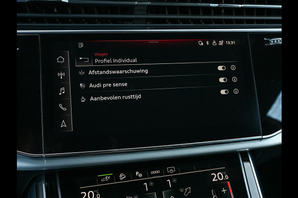 Audi Q8 60 TFSI e quattro Pro Line S Competition | Panoramadak | 360 Camera | Stoelmassage + Ventilatie | Luchtvering | Ambiance Interieur | Stoelverwarming V+A | Memory Seats |
