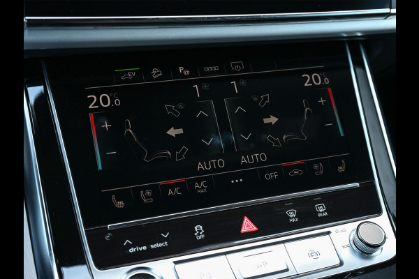 Audi Q8 60 TFSI e quattro Pro Line S Competition | Panoramadak | 360 Camera | Stoelmassage + Ventilatie | Luchtvering | Ambiance Interieur | Stoelverwarming V+A | Memory Seats |
