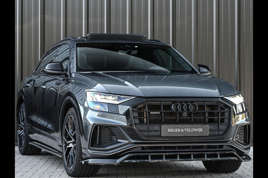Audi Q8 60 TFSI e quattro Pro Line S Competition | Panoramadak | 360 Camera | Stoelmassage + Ventilatie | Luchtvering | Ambiance Interieur | Stoelverwarming V+A | Memory Seats |