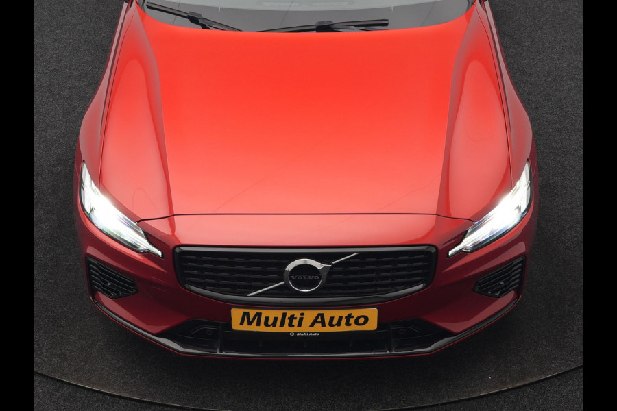 Volvo V60 T6 Recharge AWD R-Design PHEV 340pk Dealer O.H | Trehaak Af Fabriek | Camera | Lederen Sportstoelen Memory & Verwarmd | Cruise Control | Pilot Assist | Apple Carplay | Keyless | Stuurverwarming | Virtual | Navigatie | DAB | 19"L.M | Plug In Hybrid |