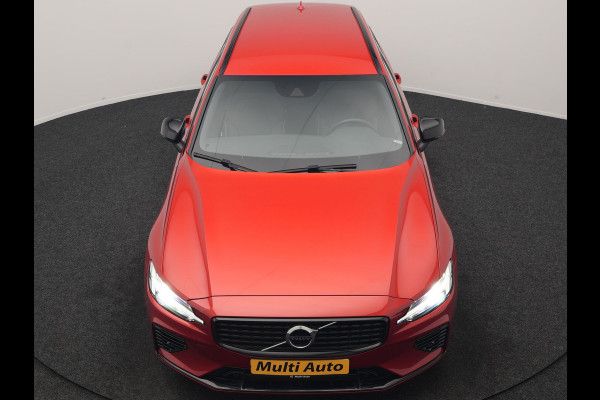 Volvo V60 T6 Recharge AWD R-Design PHEV 340pk Dealer O.H | Trehaak Af Fabriek | Camera | Lederen Sportstoelen Memory & Verwarmd | Cruise Control | Pilot Assist | Apple Carplay | Keyless | Stuurverwarming | Virtual | Navigatie | DAB | 19"L.M | Plug In Hybrid |