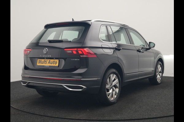 Volkswagen Tiguan 1.4 TSI eHybrid Elegance PHEV 245pk Dealer O.H | Trekhaak Af Fabriek | Panodak | Adaptive Cruise | IQ Light | 360 Camera | Lederen Sportstoelen Memory & Verwarmd | Travel Assist | Apple Carplay | Keyless | Stuurverwarming | BLIS | Virtual | Navigatie | DAB | 18"L.M | Plug In Hybrid |