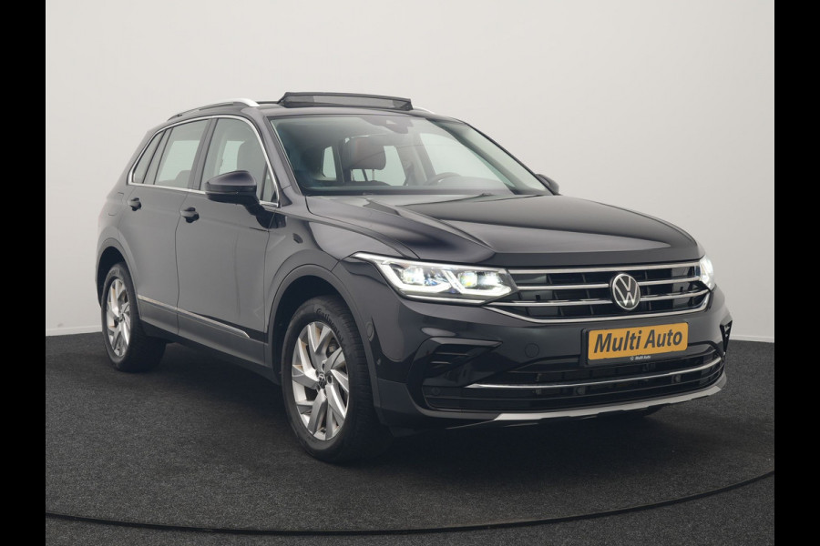 Volkswagen Tiguan 1.4 TSI eHybrid Elegance PHEV 245pk Dealer O.H | Trekhaak Af Fabriek | Panodak | Adaptive Cruise | IQ Light | 360 Camera | Lederen Sportstoelen Memory & Verwarmd | Travel Assist | Apple Carplay | Keyless | Stuurverwarming | BLIS | Virtual | Navigatie | DAB | 18"L.M | Plug In Hybrid |