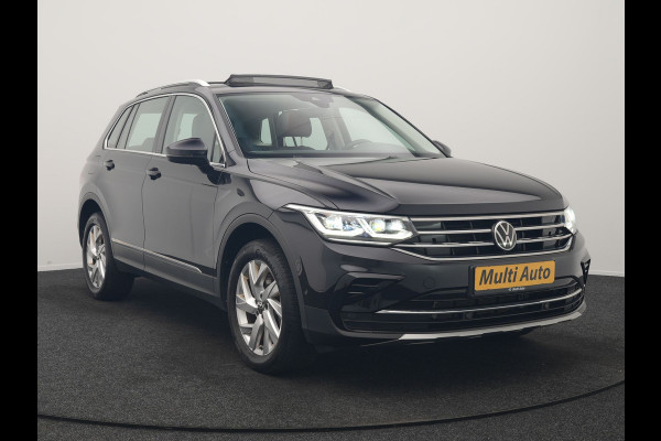 Volkswagen Tiguan 1.4 TSI eHybrid Elegance PHEV 245pk Dealer O.H | Trekhaak Af Fabriek | Panodak | Adaptive Cruise | IQ Light | 360 Camera | Lederen Sportstoelen Memory & Verwarmd | Travel Assist | Apple Carplay | Keyless | Stuurverwarming | BLIS | Virtual | Navigatie | DAB | 18"L.M | Plug In Hybrid |