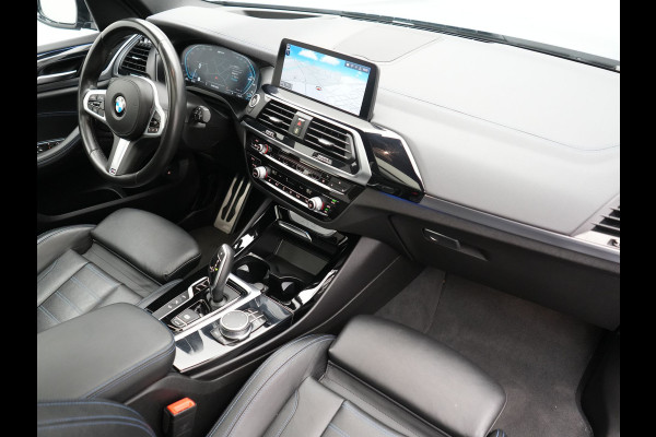 BMW X3 xDrive30e M Sport PHEV 293pk | Trekhaak Afn. | Panodak | Head Up | Camera | Lederen Sportstoelen Memory & Verwarmd | Adaptive LED | Sfeerverlichting | Blis | Keyless | Navigatie | 19"L.M | Plug In Hybrid |
