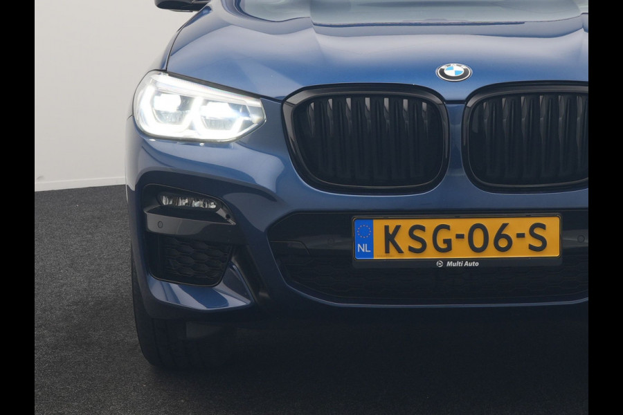 BMW X3 xDrive30e M Sport PHEV 293pk | Trekhaak Afn. | Panodak | Head Up | Camera | Lederen Sportstoelen Memory & Verwarmd | Adaptive LED | Sfeerverlichting | Blis | Keyless | Navigatie | 19"L.M | Plug In Hybrid |
