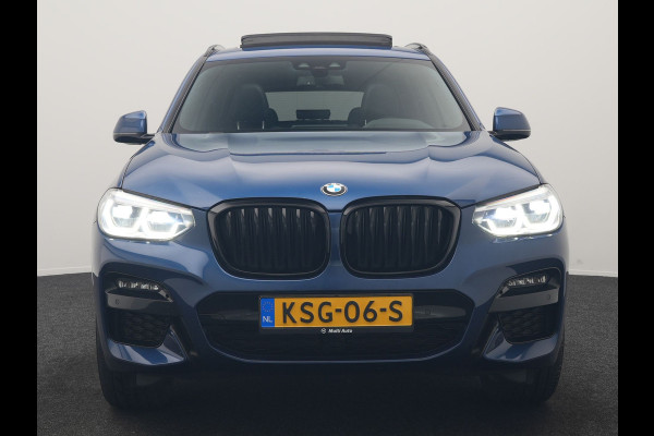 BMW X3 xDrive30e M Sport PHEV 293pk | Trekhaak Afn. | Panodak | Head Up | Camera | Lederen Sportstoelen Memory & Verwarmd | Adaptive LED | Sfeerverlichting | Blis | Keyless | Navigatie | 19"L.M | Plug In Hybrid |