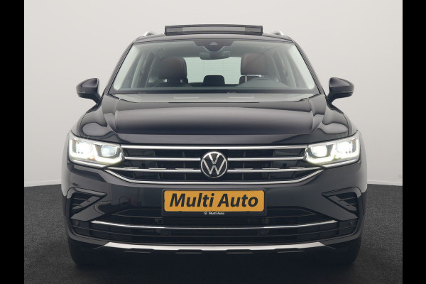 Volkswagen Tiguan 1.4 TSI eHybrid Elegance PHEV 245pk Dealer O.H | Trekhaak Af Fabriek | Panodak | Adaptive Cruise | IQ Light | 360 Camera | Lederen Sportstoelen Memory & Verwarmd | Travel Assist | Apple Carplay | Keyless | Stuurverwarming | BLIS | Virtual | Navigatie | DAB | 18"L.M | Plug In Hybrid |