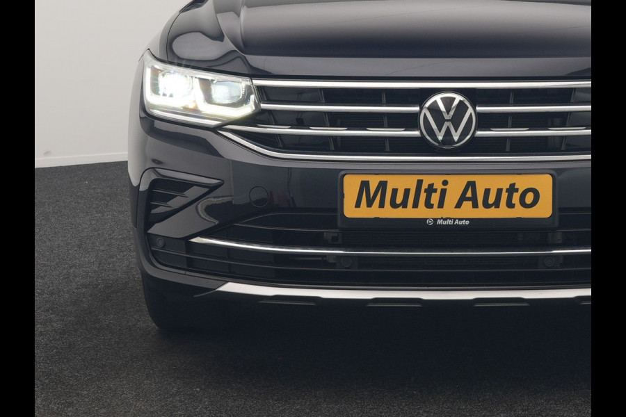 Volkswagen Tiguan 1.4 TSI eHybrid Elegance PHEV 245pk Dealer O.H | Trekhaak Af Fabriek | Panodak | Adaptive Cruise | IQ Light | 360 Camera | Lederen Sportstoelen Memory & Verwarmd | Travel Assist | Apple Carplay | Keyless | Stuurverwarming | BLIS | Virtual | Navigatie | DAB | 18"L.M | Plug In Hybrid |