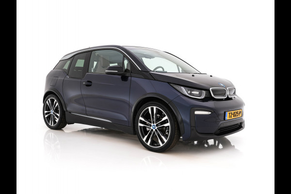 BMW i3 Basis 120Ah 42 kWh [3-Fase-11kW] {SoH-95%} *HEAT-PUMP | LEATHER-FABRIC | FULL-LED | HARMAN/KARDON | HEATED-COMFORTSEATS | DIGI-COCKPIT | NAVI-FULLMAP | PRIVACY-GLASS | DAB+ | ECC | PDC | CRUISE | 20''ALU*