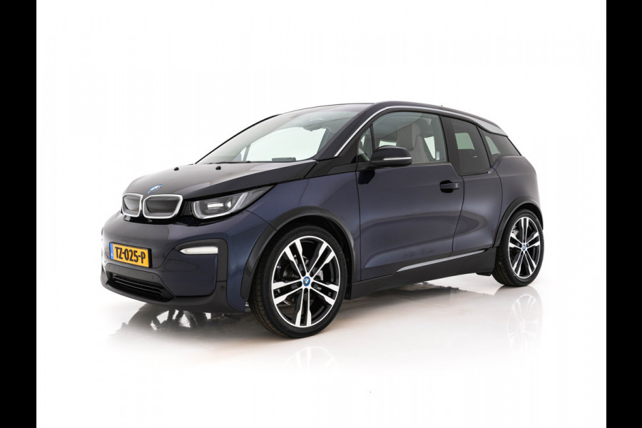 BMW i3 Basis 120Ah 42 kWh [3-Fase-11kW] {SoH-95%} *HEAT-PUMP | LEATHER-FABRIC | FULL-LED | HARMAN/KARDON | HEATED-COMFORTSEATS | DIGI-COCKPIT | NAVI-FULLMAP | PRIVACY-GLASS | DAB+ | ECC | PDC | CRUISE | 20''ALU*