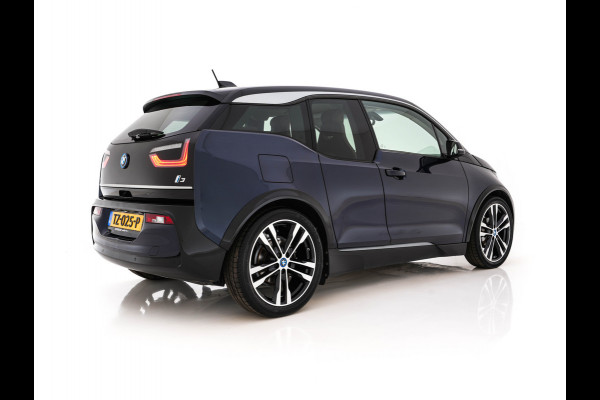 BMW i3 Basis 120Ah 42 kWh [3-Fase-11kW] {SoH-95%} *HEAT-PUMP | LEATHER-FABRIC | FULL-LED | HARMAN/KARDON | HEATED-COMFORTSEATS | DIGI-COCKPIT | NAVI-FULLMAP | PRIVACY-GLASS | DAB+ | ECC | PDC | CRUISE | 20''ALU*