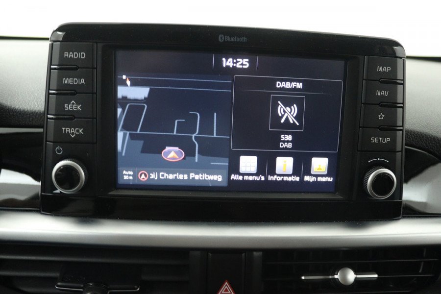 Kia Picanto 1.0 T-GDI GT-Line (STOEL/STUUR VERWARMING, NAVIGATIE, CAMERA, CRUISE CONTROL, PARKEERSENSO