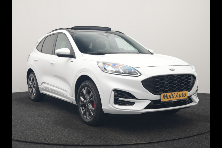 Ford Kuga 2.5 PHEV ST-Line 225pk Dealer O.H | Trekhaak Af Fabriek | Panodak | Adaptive Cruise | 360 Camera | Head Up | Sportstoelen & Stuur Verwarmd | Apple Carplay | Keyless | Pilot Assist | BLIS | Virtual | Navigatie | DAB | 18"L.M | Plug In Hybrid |