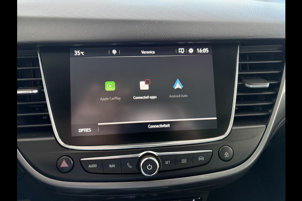 Opel Crossland 1.2 Turbo Elegance Achteruitrijcamera - Airco - Apple carplay - Bluetooth - Cruise control - Radio - Navigatie - Trekhaak - Elektrische ramen - Led verlichting - Start/stop systeem - Licht metalen velgen 16 inch - Stuur multifunctioneel