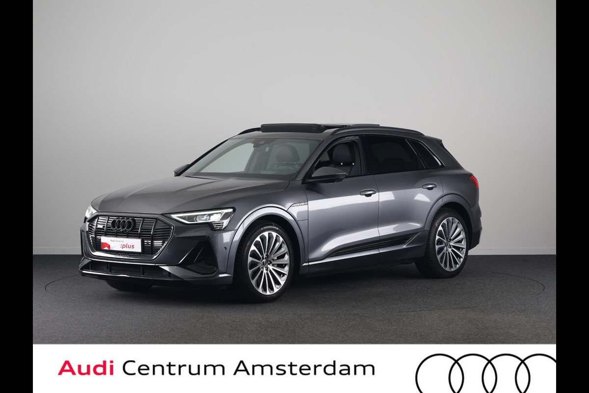 Audi e-tron 55 quattro S edition 95 kWh 408 pk | SOH 95,17% | Navigatie | Panoramadak | Parkeersensoren | Rondomzicht camera | B&O Soundsystem | Head-up display | Lederen bekleding | S-Line |