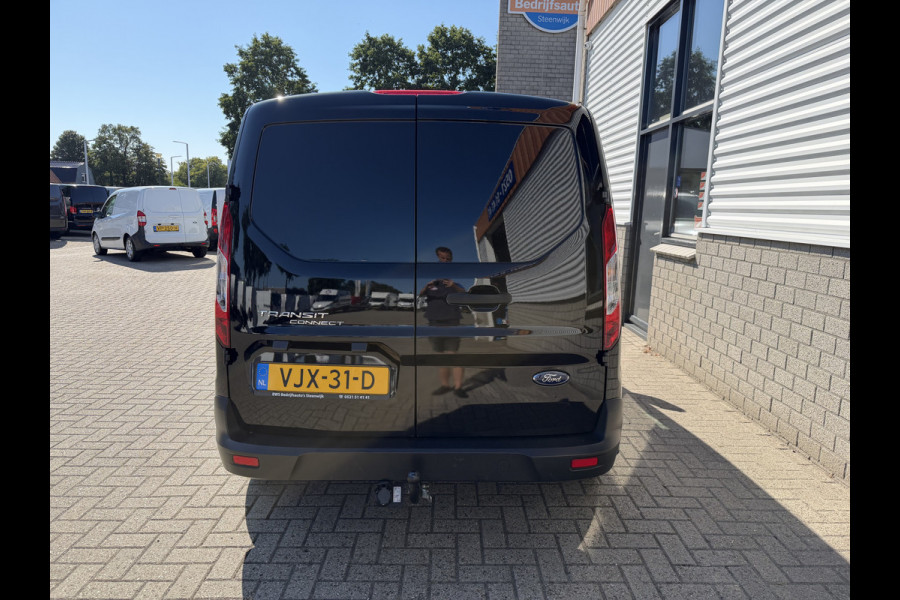 Ford Transit Connect 1.5 EcoBlue 100pk L2 Trend / distributie riem compleet vervangen / lease vanaf € 201 / vaste prijs rijklaar € 11.950 ex btw / bpm vrij / euro 6 / zwart metallic / trekhaak !