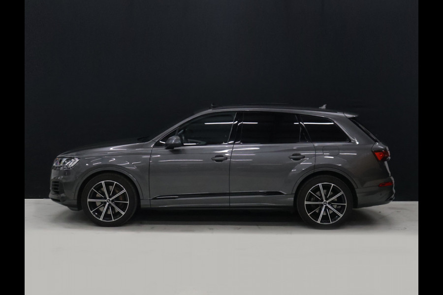 Audi Q7 60 TFSI e quattro Competition [SCHUIFKANTELDAK, RS ZETELS, APPLE CARPLAY, TREKHAAK, MEMORY SEATS, STOELVERWARMING V+A, DIGITAL DASH, HEAD-UP, BOSE, STOELVENTILATIE, MASSAGE, HD MATRIX LED, 360 CAMERA, ELEKTRISCHE ACHTERKL