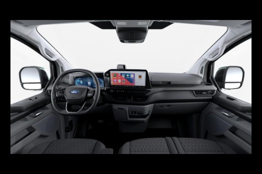 Ford E-Transit Custom 340 L2H1 Limited 71 kWh 218pk | Laadvloer bescherming | 12-weg verstel- en verwarmbare AGR bestuurders- en passagiersstoel Laadvloer bescherming,12-weg verstel- en verwarmbare AGR bestuurders- en passagiersstoel | Trekhaakvoorbereiding | 17 inch lichtmetalen velgen (Carbonised Grey) | Driver Assistent Pack Ultimate | AGM accu | BEV 3-fase oplaadkabel (mode 3, 32A, 10m)