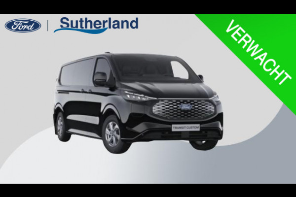 Ford E-Transit Custom 340 L2H1 Limited 71 kWh 218pk | Laadvloer bescherming | 12-weg verstel- en verwarmbare AGR bestuurders- en passagiersstoel Laadvloer bescherming,12-weg verstel- en verwarmbare AGR bestuurders- en passagiersstoel | Trekhaakvoorbereiding | 17 inch lichtmetalen velgen (Carbonised Grey) | Driver Assistent Pack Ultimate | AGM accu | BEV 3-fase oplaadkabel (mode 3, 32A, 10m)