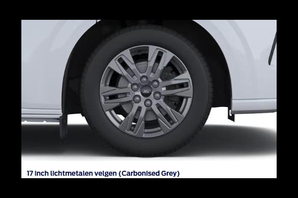Ford E-Transit Custom 340 L2H1 Limited 71 kWh 218pk | Laadvloer bescherming | 12-weg verstel- en verwarmbare AGR bestuurders- en passagiersstoel Laadvloer bescherming,12-weg verstel- en verwarmbare AGR bestuurders- en passagiersstoel | Trekhaakvoorbereiding | 17 inch lichtmetalen velgen (Carbonised Grey) | Driver Assistent Pack Ultimate | AGM accu | BEV 3-fase oplaadkabel (mode 3, 32A, 10m)