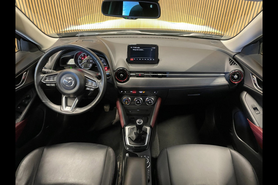 Mazda CX-3 2.0 SkyActiv-G 120 GT-M|AFN.TREKHAAK|VOLLEDER|HEAD-UP|ACC|STOEL+STUURVERWARM|CAMERA|CLIMA+CRUISE CTRL|NAVI|NAP|NL-AUTO|