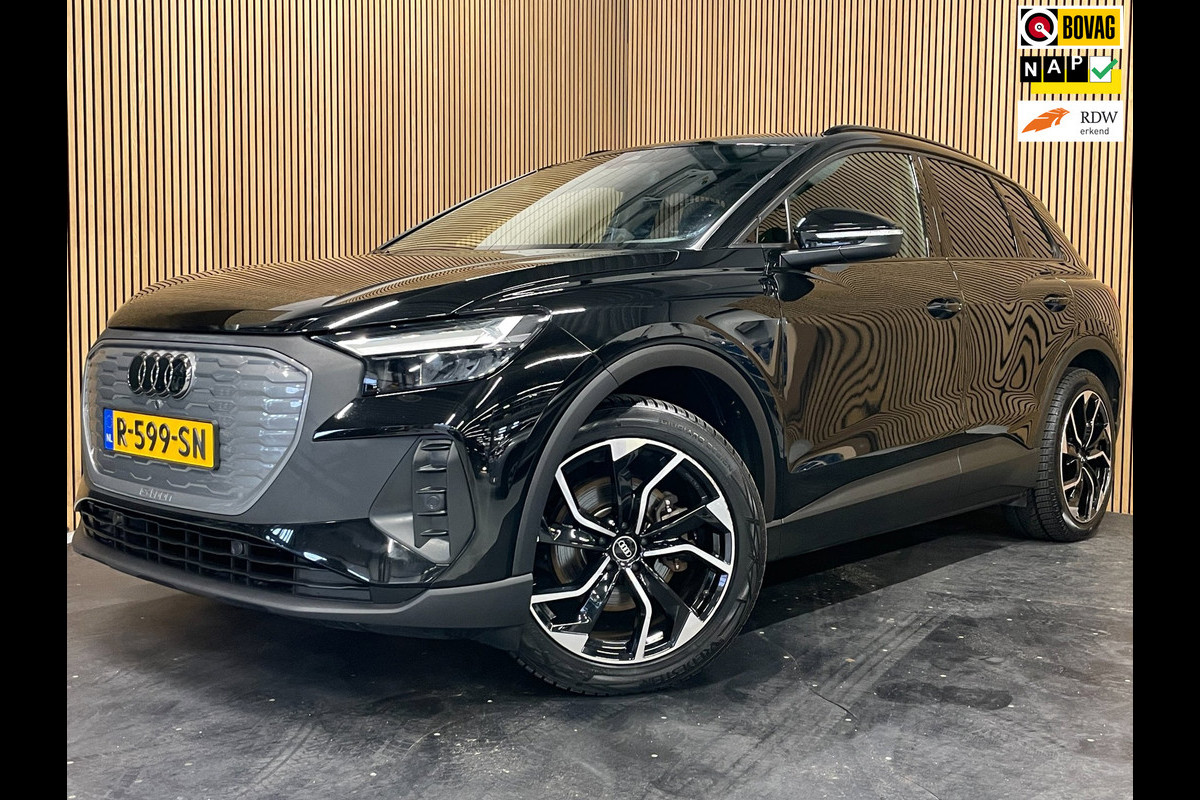 Audi Q4 e-tron 35|FULL BLACK EDITION|86% SOH|20''LMV|ACC|APPLE CARPLAY|STOELVERWARMING|NAVIGATIE|NL-AUTO|NAP|1e EIGENAAR|MARGE|